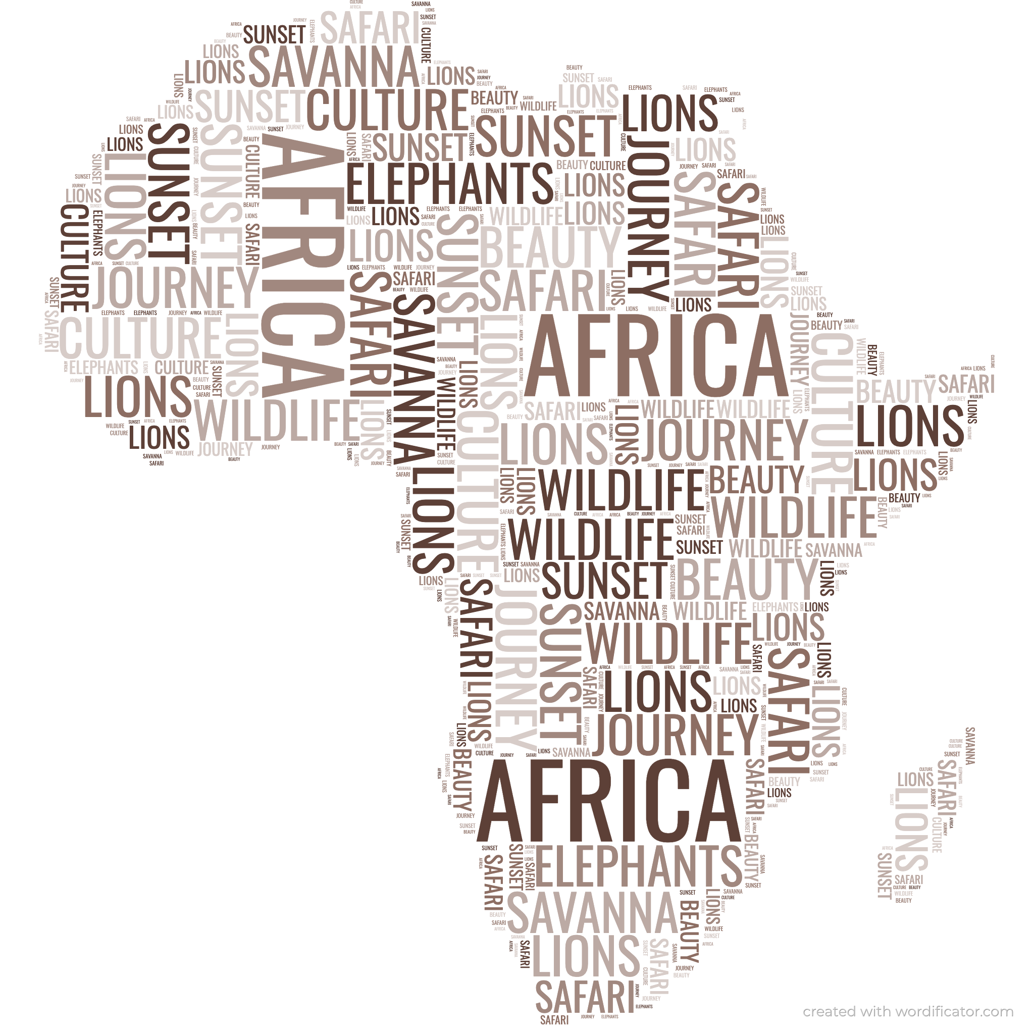 Continents, Countries & World Map Word Art word art example
